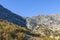 Landscape view from mountains above Ivan Dolac on Hvar island