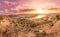 Landscape view of new Halfeti Town in Sanliurfa