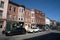 Landscape view of Newburgh`s historic Liberty Street Business corridor, lined with trendy