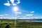 Landscape view from the Nimez lagoon in Calafate, in Patagonia, Argentina.