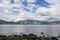 Landscape - view of North Vancouver, mountains, beautiful clouds and the sea. Travel in the summer. Vancouver, British Columbia, C