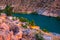 Landscape view of old Halfeti Town in Sanliurfa