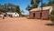 Landscape view of old Hermannsburg historic precinct in outback Australia