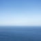 Landscape view over the atlantic ocean blue water and horizon