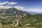 Landscape view over the French Riviera coastline, Cote d& x27;Azur, France