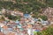 Landscape view over Tachileik community myanmar between border thai - myanmar from Wat Prathat Doi Wao temple view point at Maes