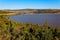 A landscape view over the Theewaterskloof dam near Villiersdorp