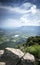 landscape view from Preah Vihear ancient temple ruins in Cambodia