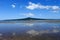 Landscape view of Rangitoto Island New Zealand