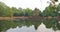 Landscape view with reflection of Neak Pean or Neak Poan in Angkor Wat complex, Siem Reap Cambodia