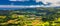 Landscape view in Salto do Cavalo Horse Jump with the Lagoon of Furnas in the Background, SÃ£o Miguel island, Azores, Portugal.