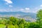 Landscape view from San Vigilio castle Castello di San Vigilio