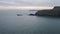 Landscape view of Skomer Island cliffy coastline, Wales, at