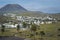 Landscape view on the small town of Haria on the Spanish Canary island Lanzarote