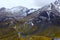 Landscape view of the snow cup peaks in Grossglockner Edelweiss peak (spitze), Austria