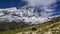 Landscape view of the south face of the Matterhorn.