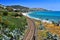 Landscape view of the southern coast of Calabria, Italy