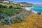 Landscape view of the southern coast of Calabria, Italy