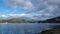 Landscape view spring clouds trees nature