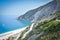 Landscape view to Myrtos beach Kefalonia.