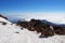 The landscape view from top of Mount Sabalan Volcano , Iran