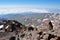 The landscape view from top of Mount Sabalan Volcano , Iran