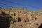 Landscape view traditional red clay houses at desert mountain village of Abyaneh county of Natanz Isfahan in Iran