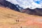 Landscape views of the Ausangate glacier and Cordillera Vilcanota. Cusco, Peru