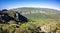 Landscape views on top of table rock mountain nc