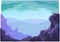 Landscape violet mountains for animation