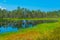 Landscape of Viru bog national park in Estonia