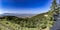 Landscape visible from the terrace of the Benedictine Abbey of Monte Cassino, Italy