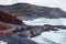 Landscape of the volcanic coast of the Gulf. Lanzarote. Balearic Islands. Spain