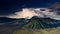 Landscape of Volcanoes in Bromo mountain