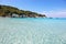 Landscape of Voutoumi beach at Antipaxos island Greece
