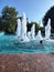 Landscape, water view in pool scenes. long exposure photo. great background.