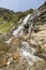 Landscape with waterfall in the Ordina Arcalis area in Andorra