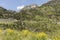 Landscape with waterfall in the Ordina Arcalis area in Andorra