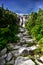 Landscape of waterfall Siklawa in Tatras