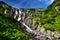 Landscape of waterfall Siklawa in Tatras