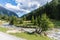 Landscape of the Weisspriachtal in Lungau, Austria