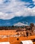 Landscape which can show us how the colors of mountains and land can be different at afternoon in kashmir.