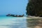 Landscape of white sand and blue sea at beach of Koh Kradan island, Trang, Thailand