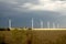 Landscape and wind turbines