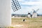 Landscape with windmills in Campo de Criptana, Spain, on the famous Don Quixote Route