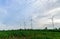 Landscape of Windmills for electric power production at Huai Bong,