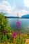Landscape withb beautiful lake  , Bolboci  , Romania