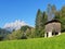 Landscape with a wooden hayloft