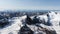 Landscape of Wrangell-St. Elias National Park in Alaska