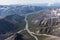 Landscape of Wrangell-St. Elias National Park in Alaska